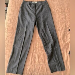 Max mara wool and cashgora pinstripe trousers navy blue size 10